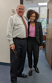Photo Dr. Kelly Richmond with Dr. Griffith