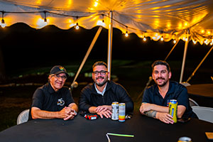 Group of sponsors at Glow Golf after hours