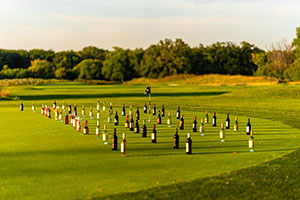Bottle Bonanza Putting contest on golf course 