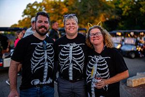 Golfers enjoying Happy Hour 