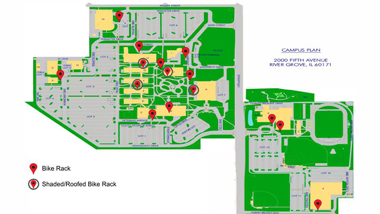 Bike Rack Location Map