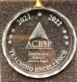 Justyna Koc - Excellence Award
